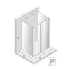 NEW TRENDY Kabina prysznicowa przyścienna PRIME LIGHT GOLD 120x90x200 K-1110/K-1138